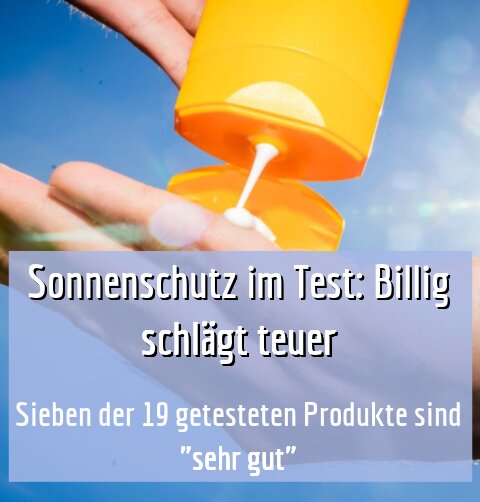 Sieben der 19 getesteten Produkte sind "sehr gut"