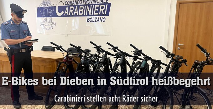 Carabinieri stellen acht Räder sicher