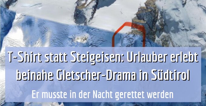 Er musste in der Nacht gerettet werden