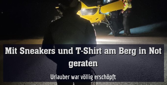 Urlauber war völlig erschöpft