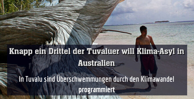 In Tuvalu sind Überschwemmungen durch den Klimawandel programmiert