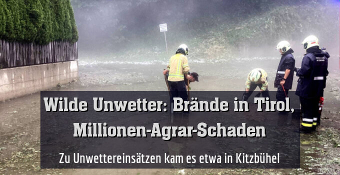Zu Unwettereinsätzen kam es etwa in Kitzbühel
