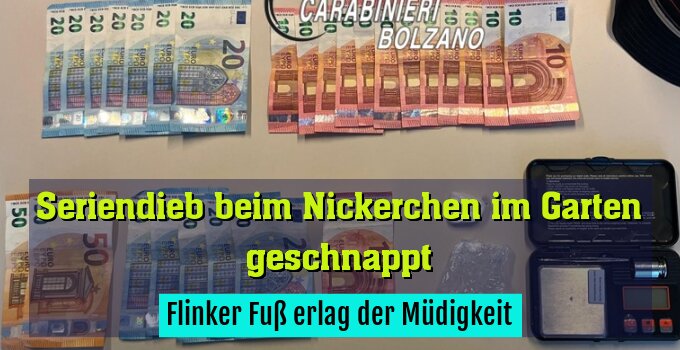 Flinker Fuß erlag der Müdigkeit