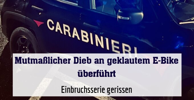 Einbruchsserie gerissen