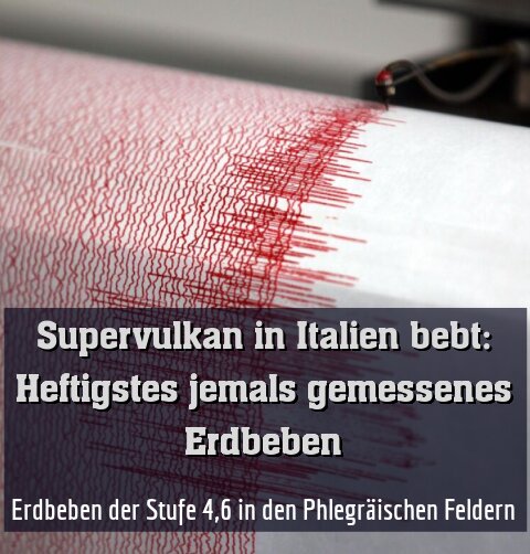 Erdbeben der Stufe 4,6 in den Phlegräischen Feldern