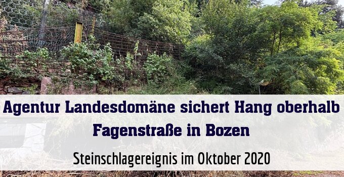 Steinschlagereignis im Oktober 2020