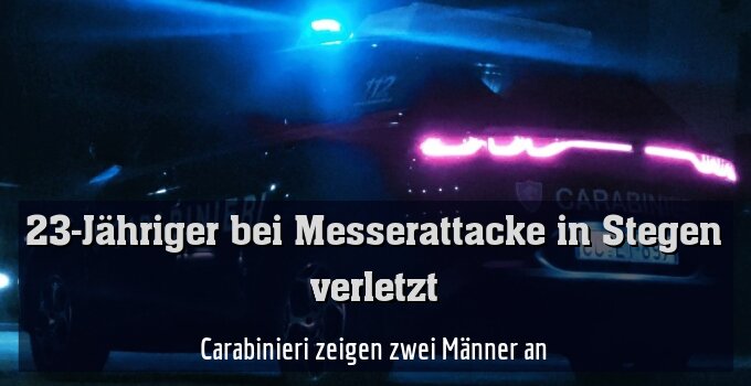 Carabinieri zeigen zwei Männer an