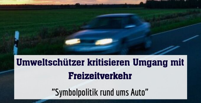 "Symbolpolitik rund ums Auto"