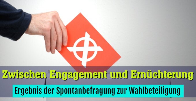 Ergebnis der Spontanbefragung zur Wahlbeteiligung