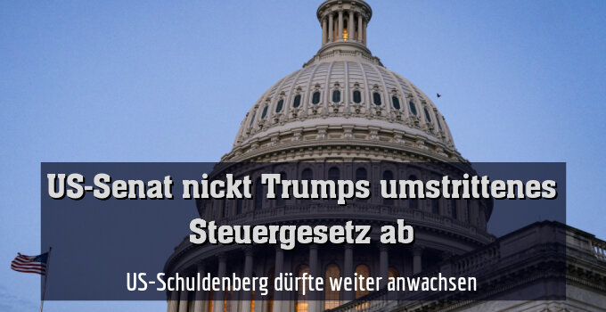 US-Schuldenberg dürfte weiter anwachsen