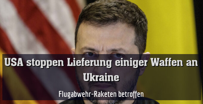 Flugabwehr-Raketen betroffen