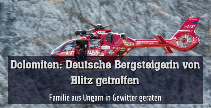 Familie aus Ungarn in Gewitter geraten