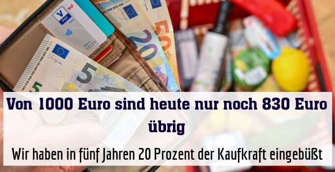 Wir haben in fünf Jahren 20 Prozent der Kaufkraft eingebüßt