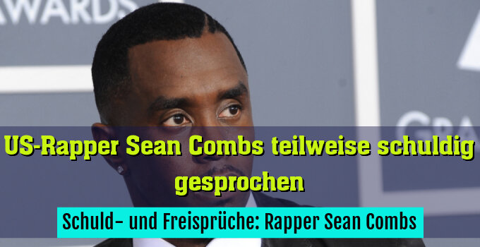 Schuld- und Freisprüche: Rapper Sean Combs