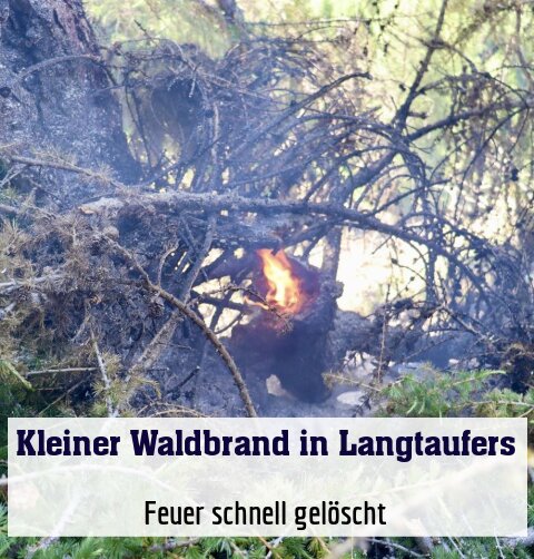 Feuer schnell gelöscht