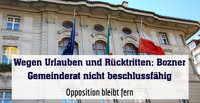 Opposition bleibt fern