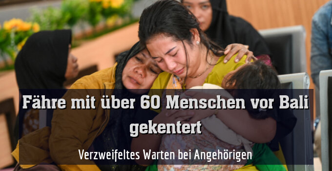 Verzweifeltes Warten bei Angehörigen