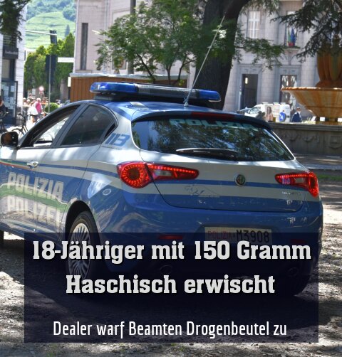 Dealer warf Beamten Drogenbeutel zu
