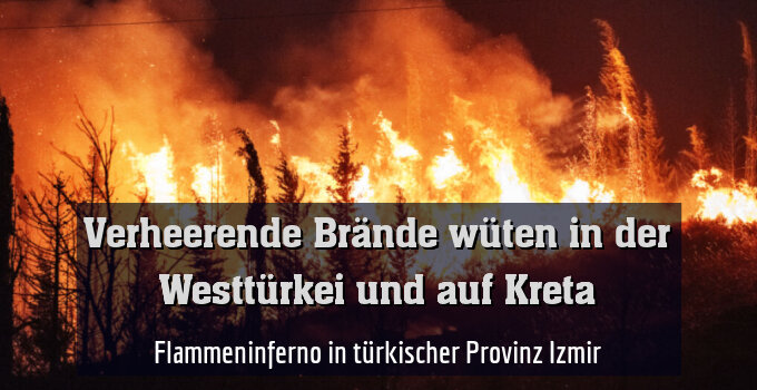 Flammeninferno in türkischer Provinz Izmir
