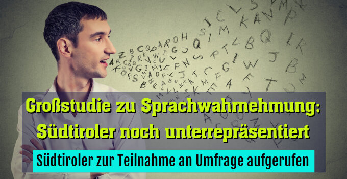 Südtiroler zur Teilnahme an Umfrage aufgerufen
