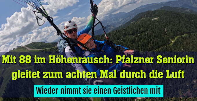 Wieder nimmt sie einen Geistlichen mit