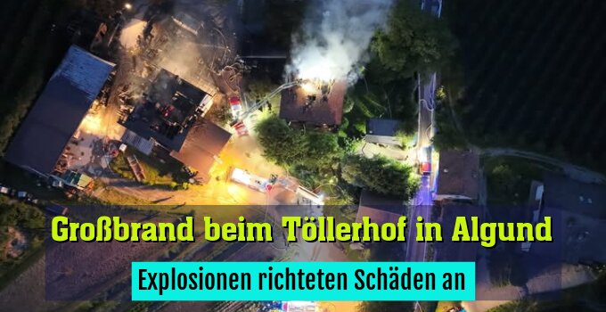 Explosionen richteten Schäden an