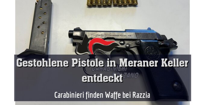 Carabinieri finden Waffe bei Razzia