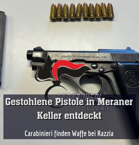 Carabinieri finden Waffe bei Razzia