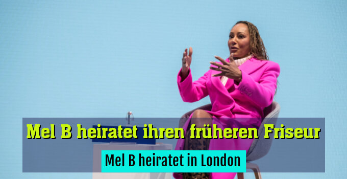 Mel B heiratet in London