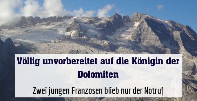 Zwei jungen Franzosen blieb nur der Notruf
