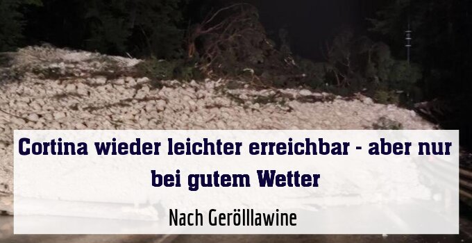 Nach Gerölllawine 