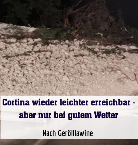 Nach Gerölllawine 