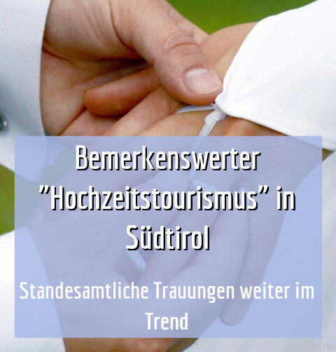 Standesamtliche Trauungen weiter im Trend