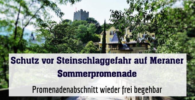 Promenadenabschnitt wieder frei begehbar