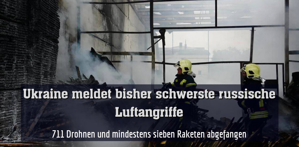 Zerstörung nach Luftangriffen