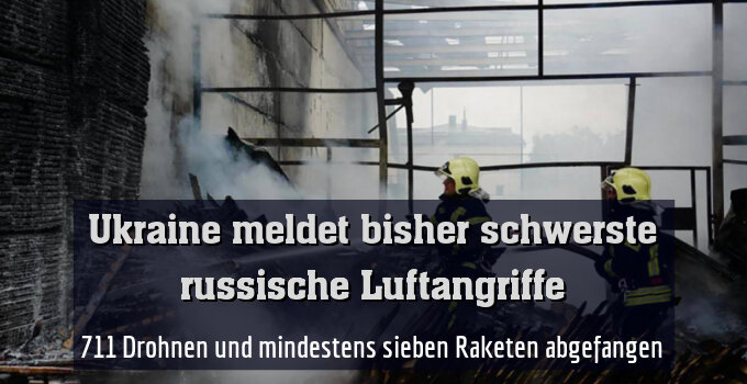 Zerstörung nach Luftangriffen