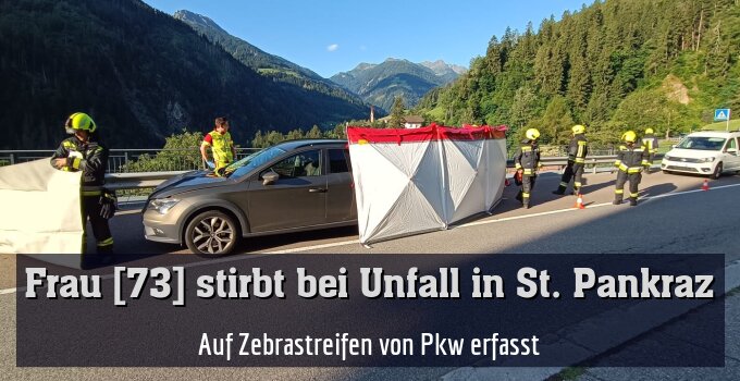 Auf Zebrastreifen von Pkw erfasst