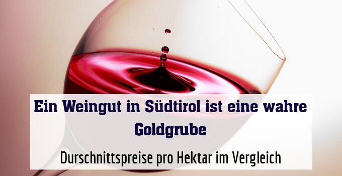 Durschnittspreise pro Hektar im Vergleich