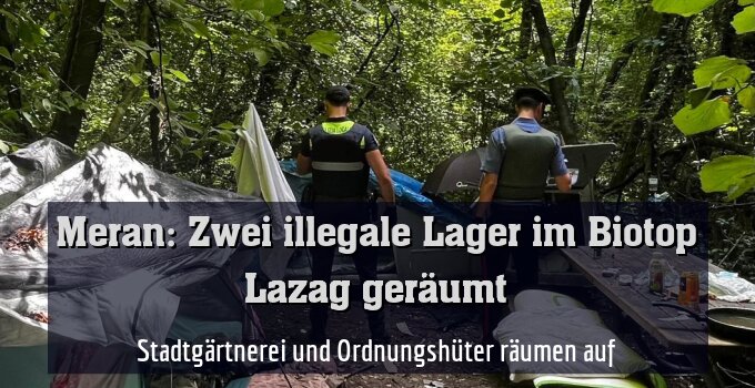 Stadtgärtnerei und Ordnungshüter räumen auf