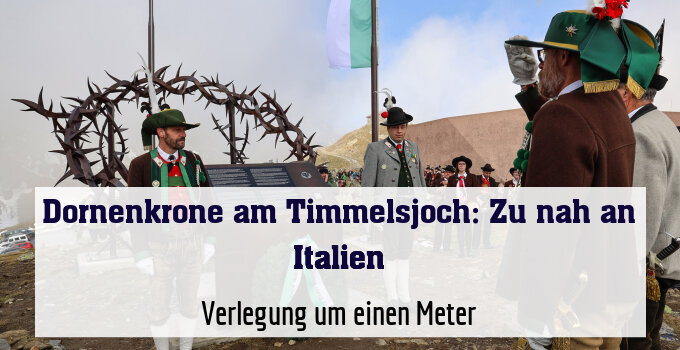 Verlegung um einen Meter