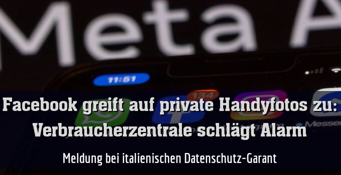 Meldung bei italienischen Datenschutz-Garant