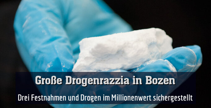 Drei Festnahmen und Drogen im Millionenwert sichergestellt