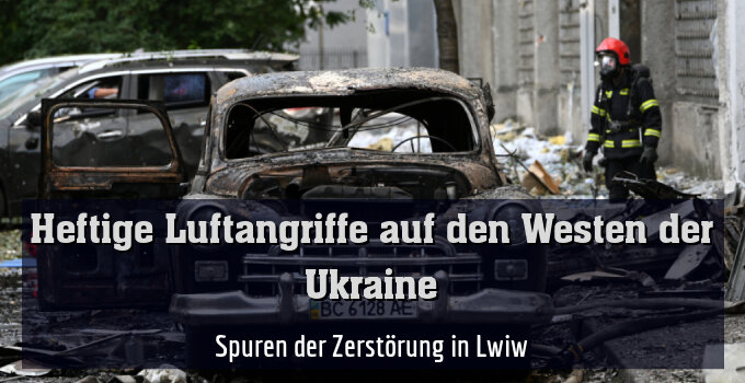 Spuren der Zerstörung in Lwiw