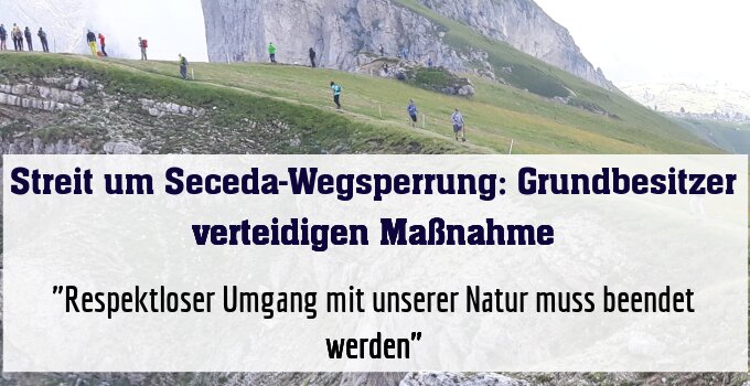 "Respektloser Umgang mit unserer Natur muss beendet werden"
