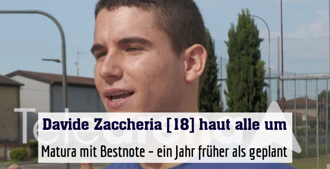 Matura mit Bestnote – ein Jahr früher als geplant