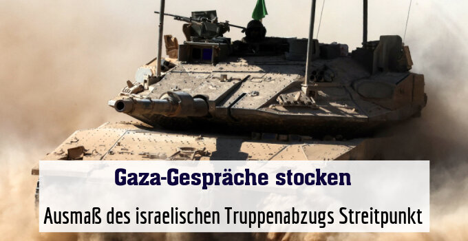 Ausmaß des israelischen Truppenabzugs Streitpunkt