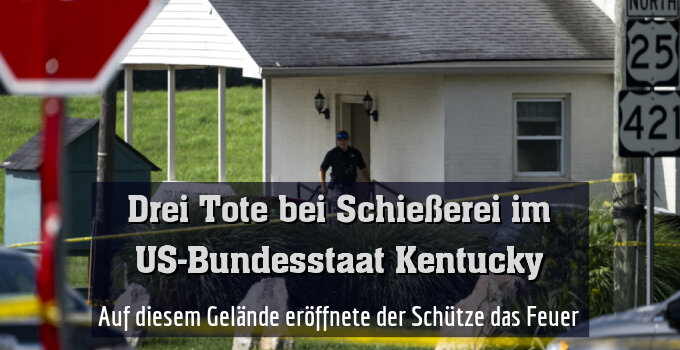 Auf diesem Gelände eröffnete der Schütze das Feuer