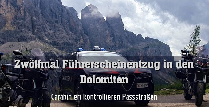 Carabinieri kontrollieren Passstraßen