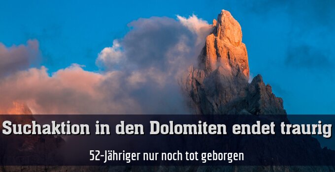 52-Jähriger nur noch tot geborgen