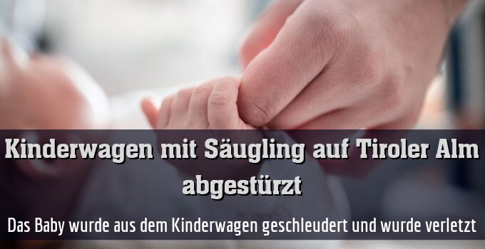 ++ ARCHIVBILD ++ Das Baby wurde aus dem Kinderwagen geschleudert und wurde verletzt